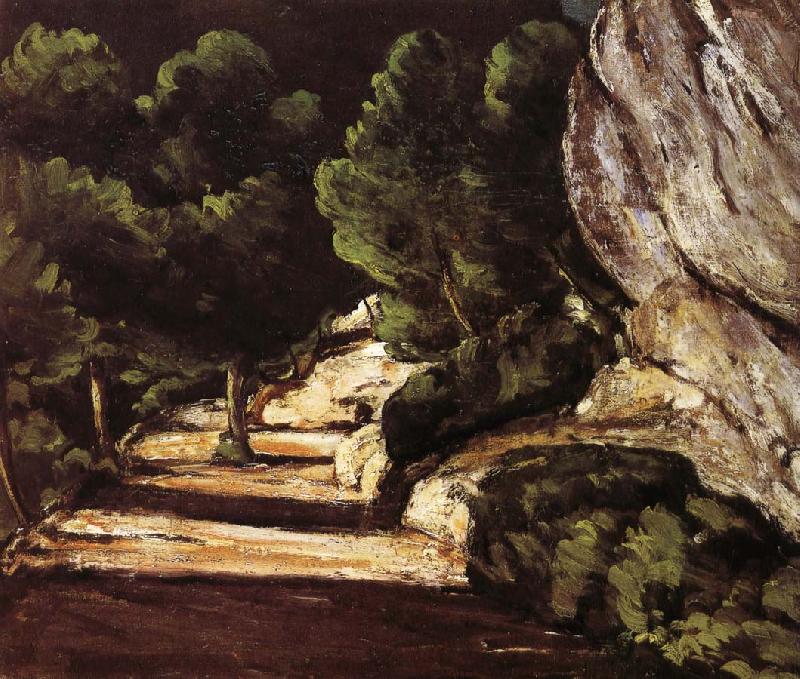 Paul Cezanne path through the woods china oil painting image